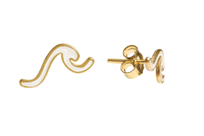Wave Earrings Gold