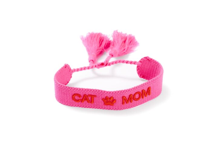 Bracciale Cat Mom Pink